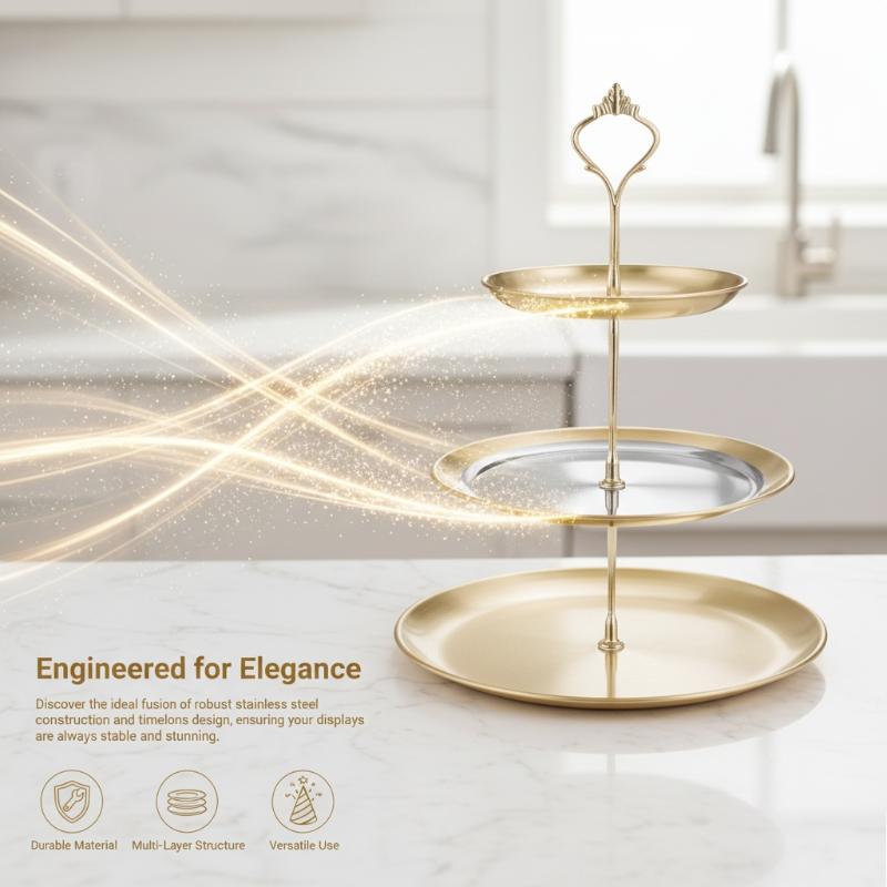 Gold Silver 2/3-Tier Cake Stan - Cupcake Stand Tier บทวิจารณ์และราคา