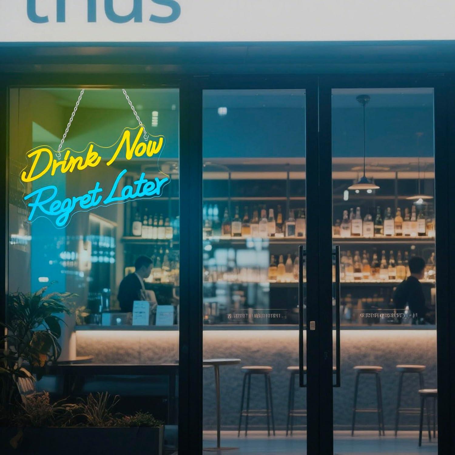 Beer Neon Sign Drink Now Regre - Neon Sign Party บทวิจารณ์และราคา