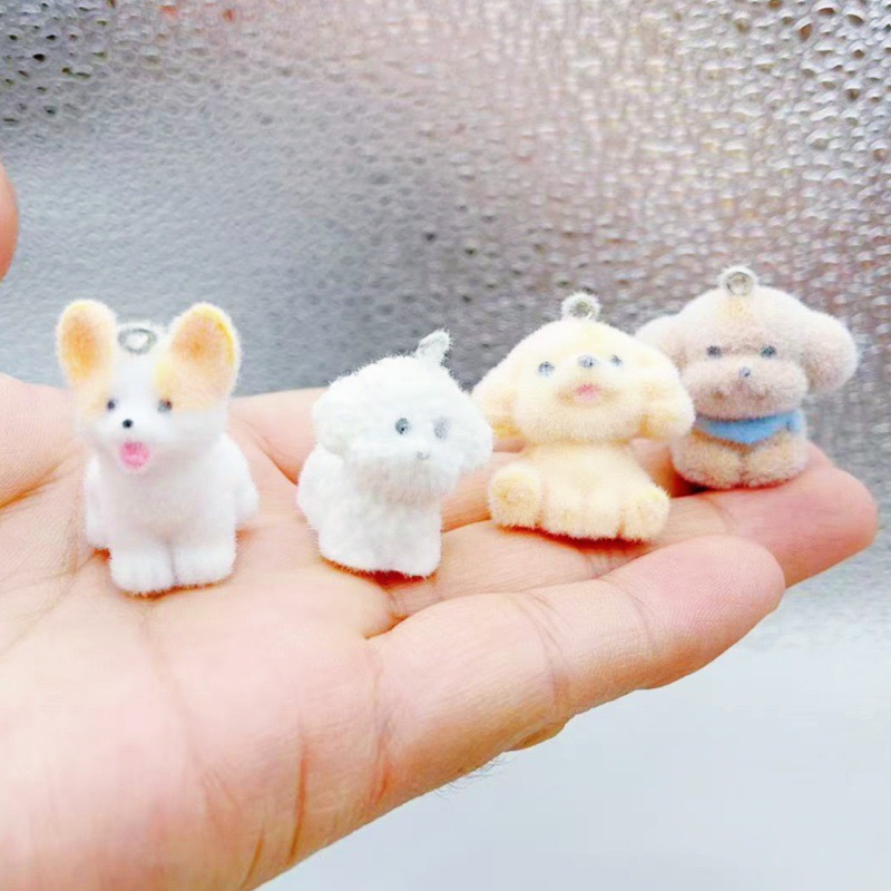 10pcs Flocked Dog Cartoon 3D A - Event Party บทวิจารณ์และราคา
