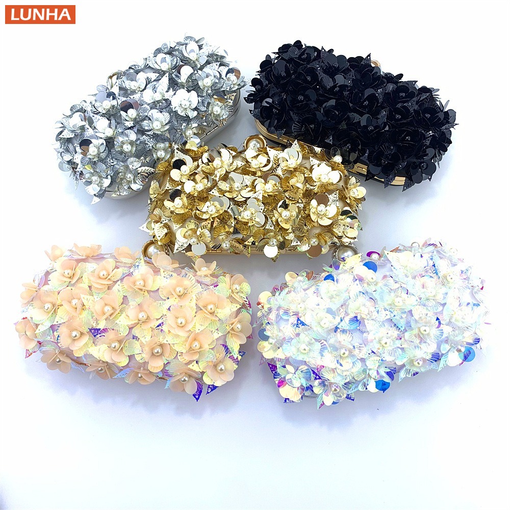 Women's Luxury Pearl Clutch Bo - Event Party Box บทวิจารณ์และราคา