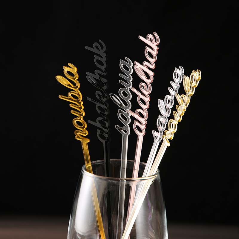 Personalized name drink stirre - Centerpiece Stick บทวิจารณ์และราคา