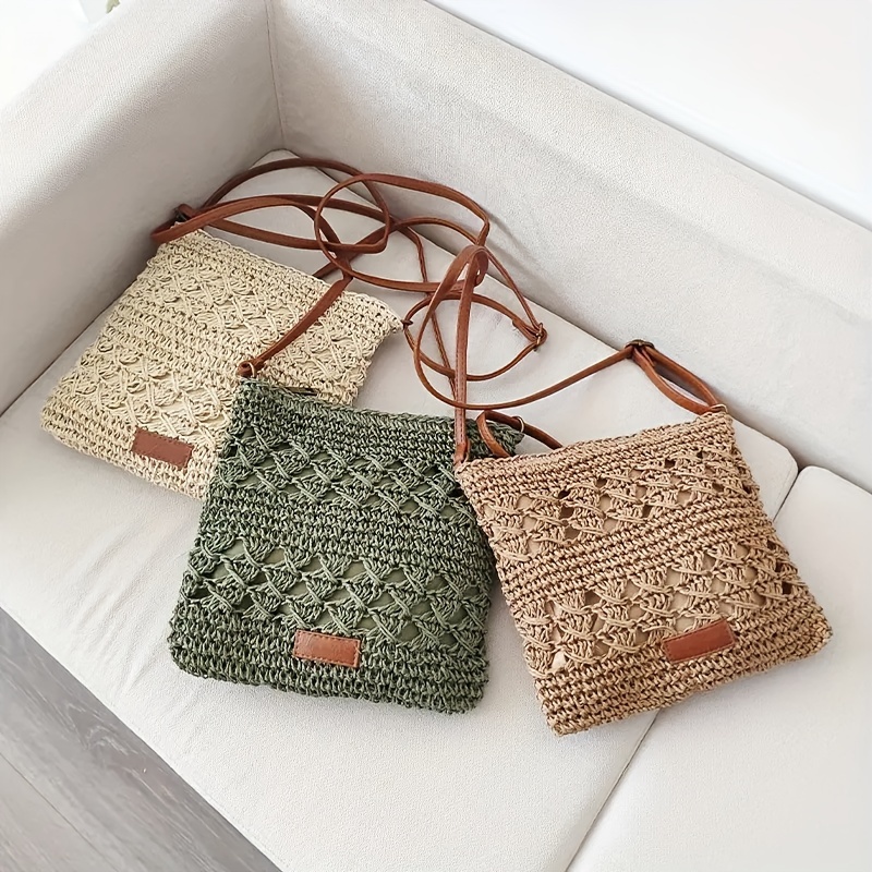Chic Handmade Paper Straw Cros - Paper Straw Color บทวิจารณ์และราคา