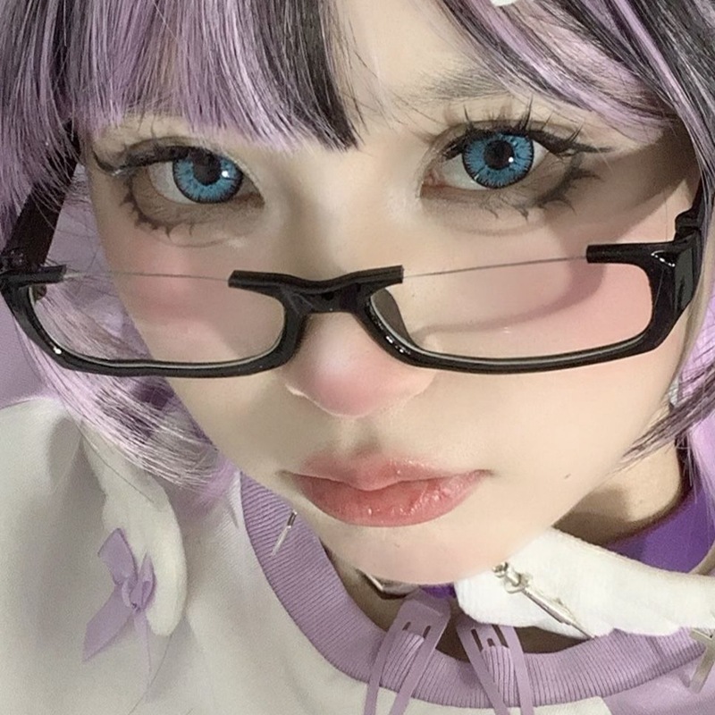 Y2K Black Half Frame Glasses W - Photo Booth Frame บทวิจารณ์และราคา
