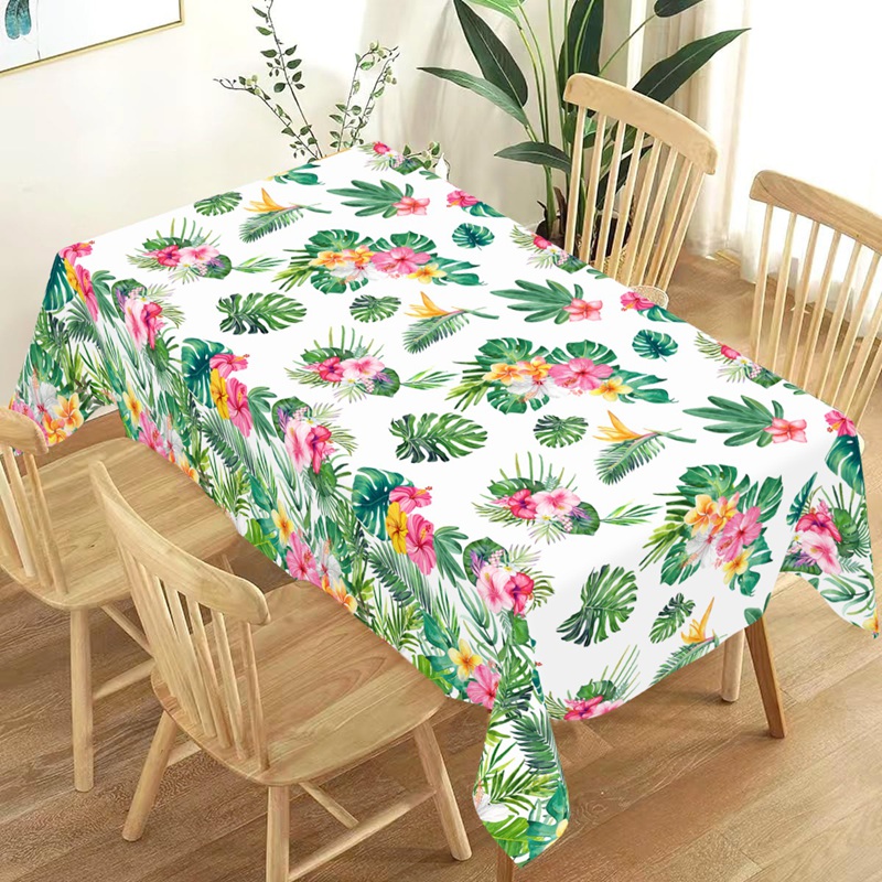 Hawaiian Party Decoration Palm - Table Cloth Disposable บทวิจารณ์และราคา