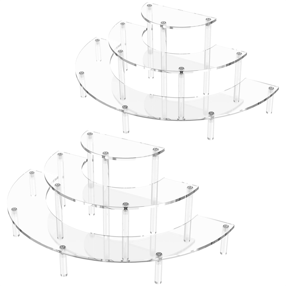1/2pack Acrylic Display Riser  - Cupcake Stand Tier บทวิจารณ์และราคา