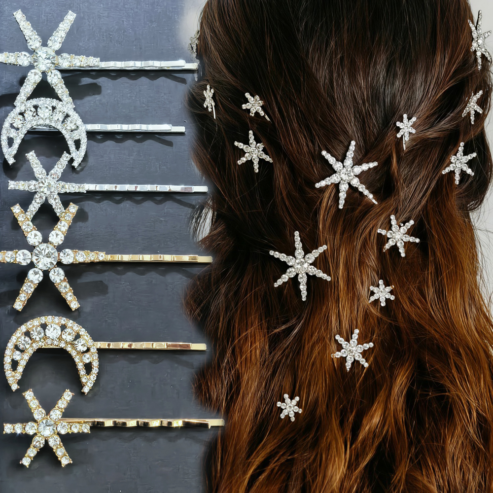 3/4 pcs set Crystal Star Hairp - Event Suppliers บทวิจารณ์และราคา