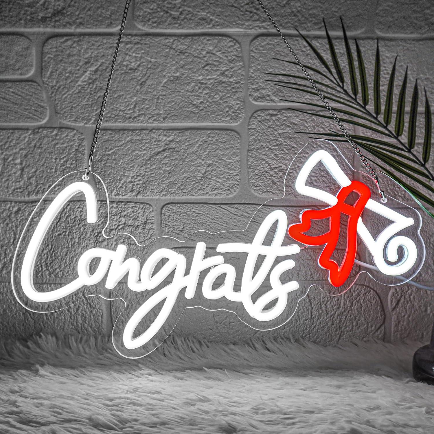Congrats Graduation Neon Sign  - Neon Sign Party บทวิจารณ์และราคา