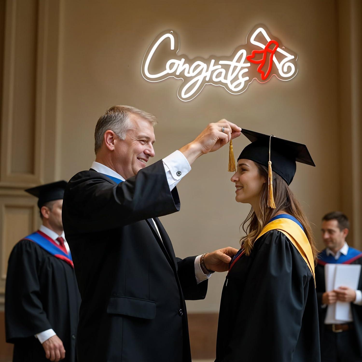 Congrats Graduation Neon Sign  - Neon Sign Party บทวิจารณ์และราคา