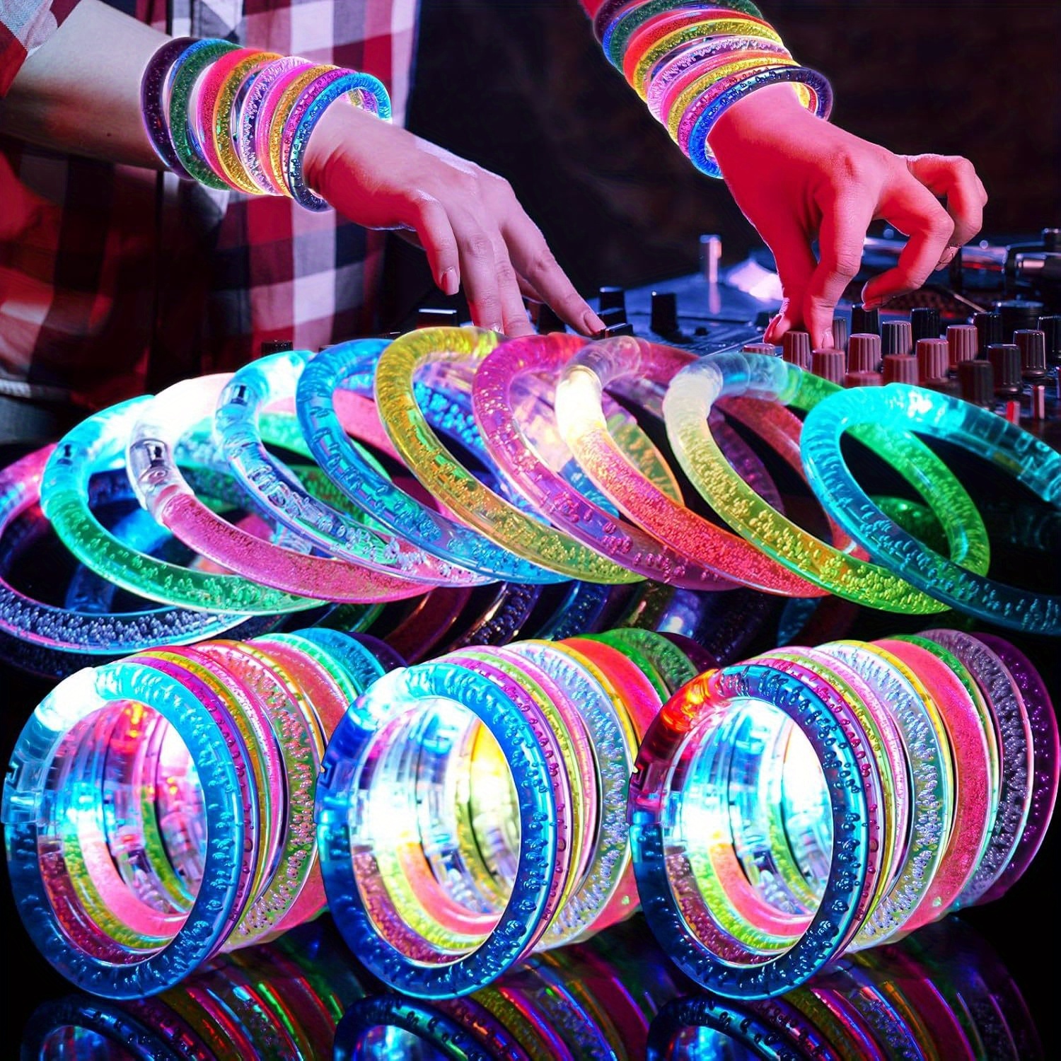 Glow-Up Party Bracelets Pack – - Event & Party Supply Photos บทวิจารณ์และราคา