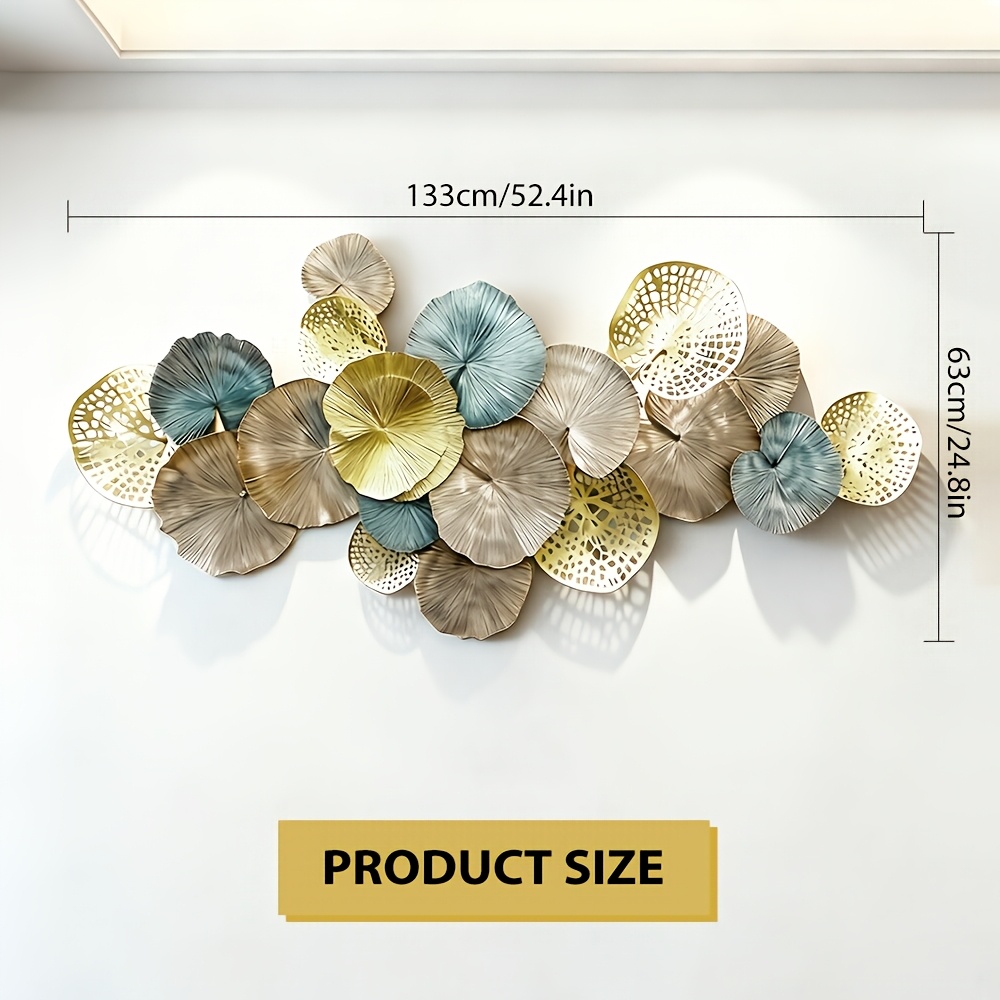 Large Metal Wall Art Decor 52. - Flower Wall Panel บทวิจารณ์และราคา