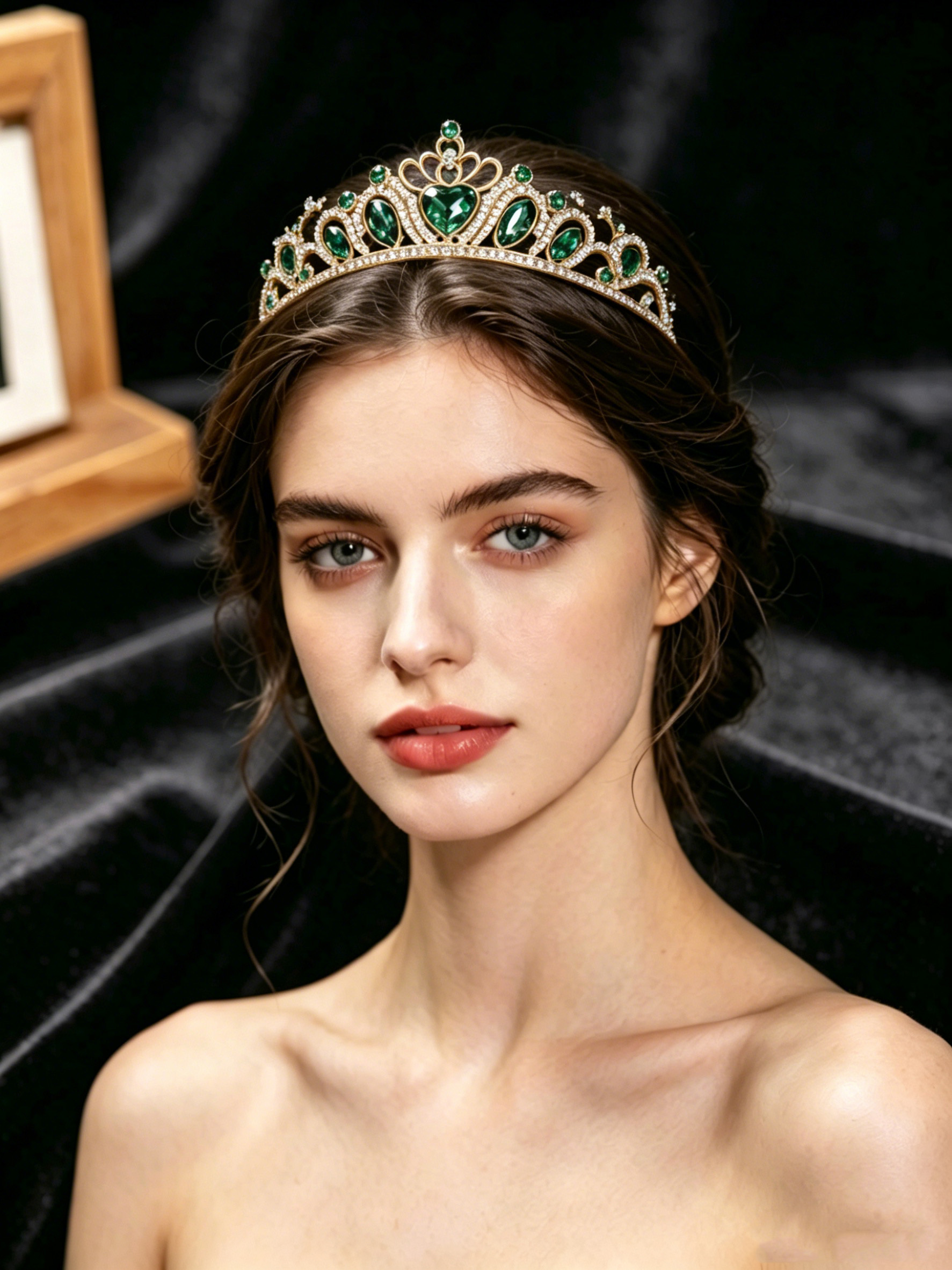 Retro Heart-Shaped Emerald Gre - Event Party บทวิจารณ์และราคา