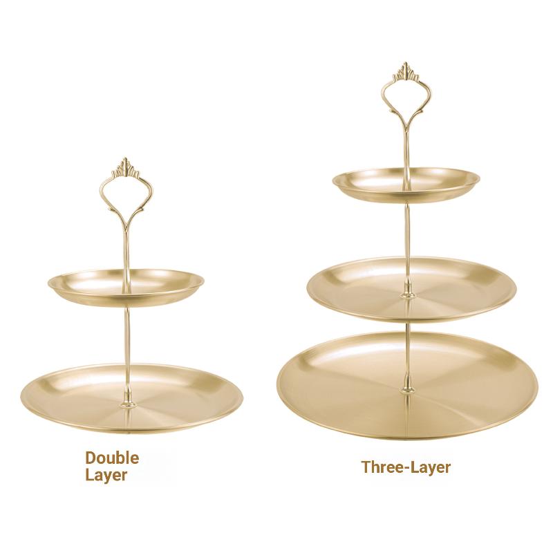 Gold Silver 2/3-Tier Cake Stan - Cupcake Stand Tier บทวิจารณ์และราคา