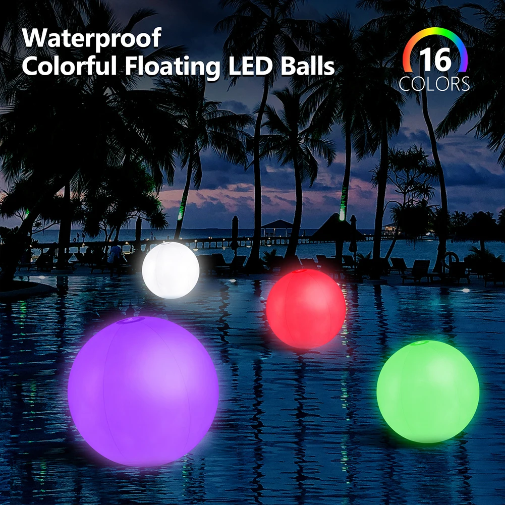 Inflatable Pool Beach Ball 16  - Led Balloon Light บทวิจารณ์และราคา