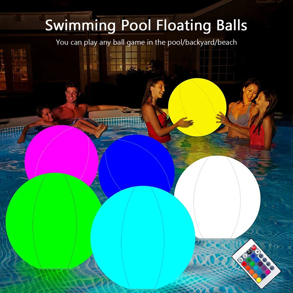Inflatable Pool Beach Ball 16  - Led Balloon Light บทวิจารณ์และราคา