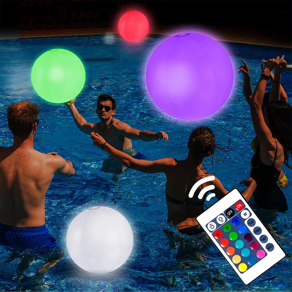 Inflatable Pool Beach Ball 16  - Led Balloon Light บทวิจารณ์และราคา