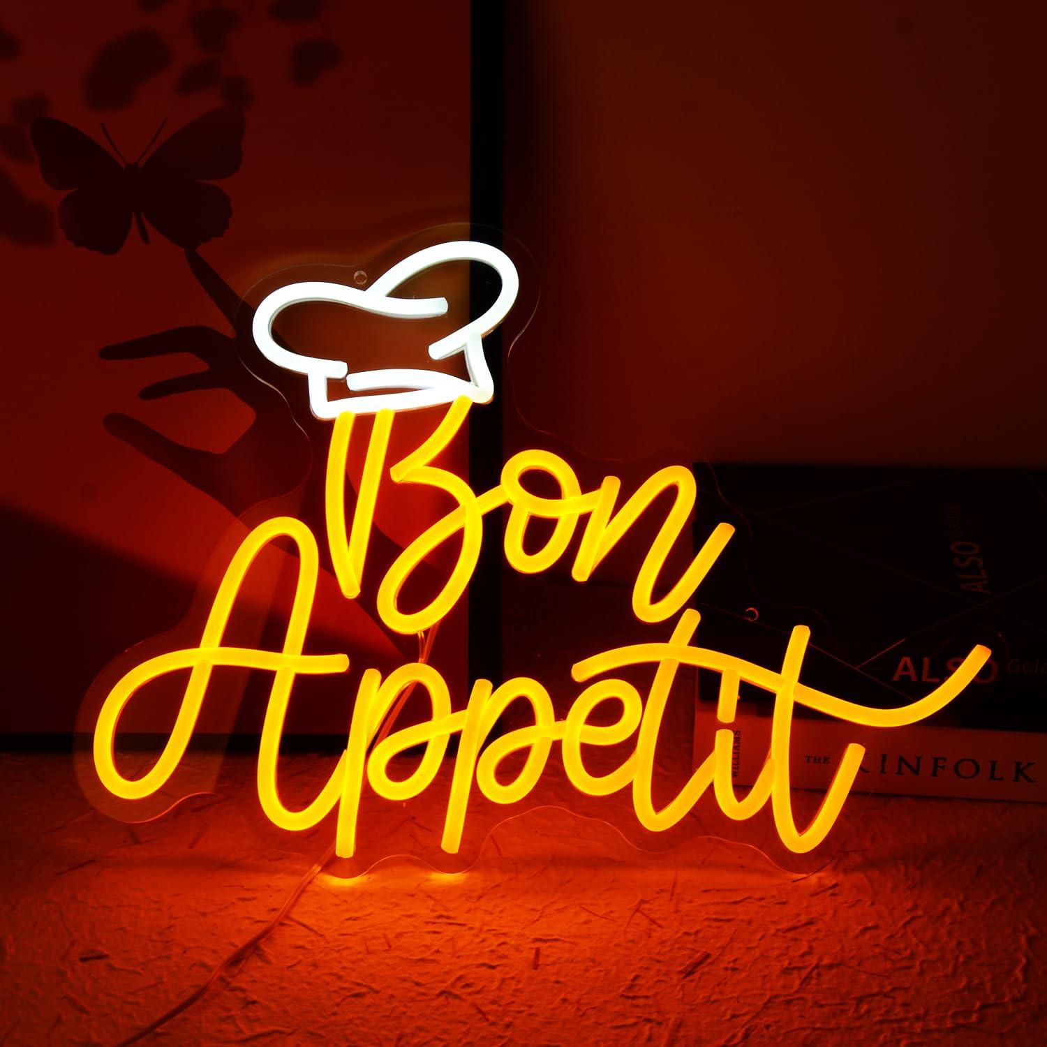 Bon Appetit Chef Hat Neon Sign - Neon Sign Party บทวิจารณ์และราคา