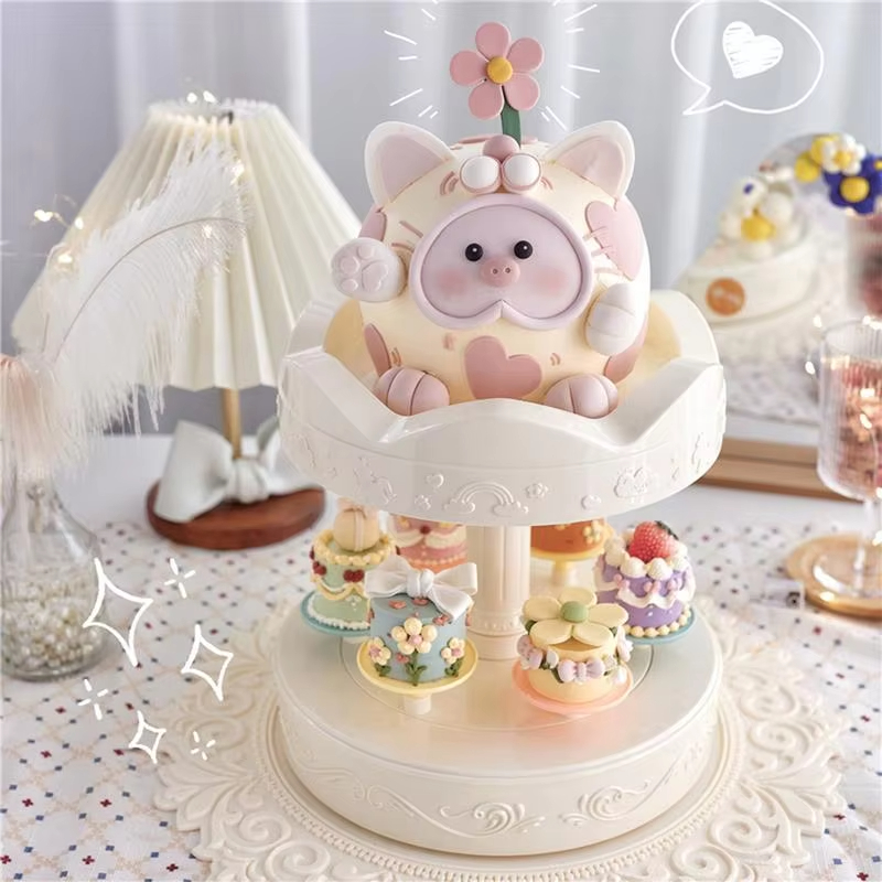 2-tier Automatic Rotating Cake - Cupcake Stand Tier บทวิจารณ์และราคา
