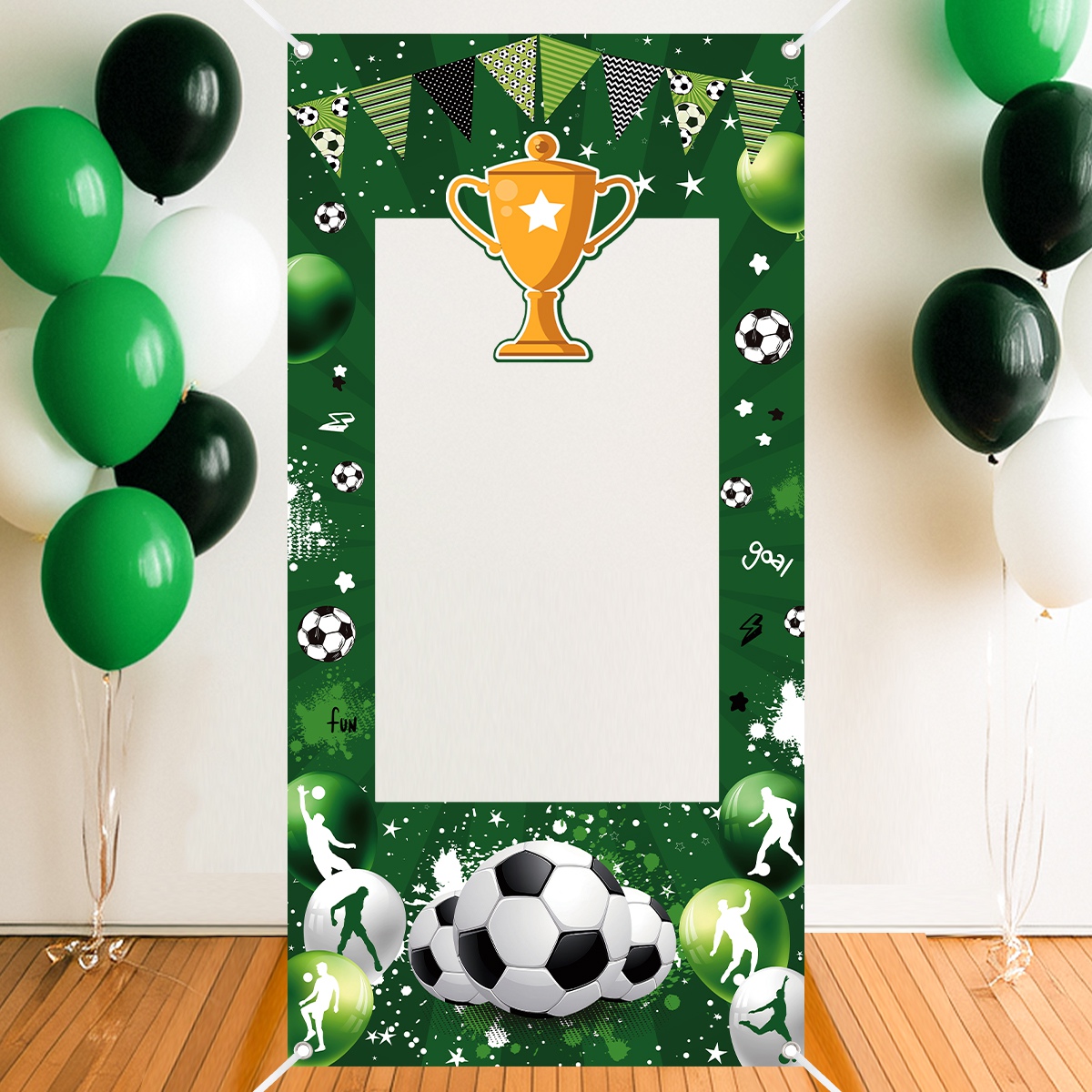 1pc Green Soccer Decorative Ph - Photo Booth Frame บทวิจารณ์และราคา