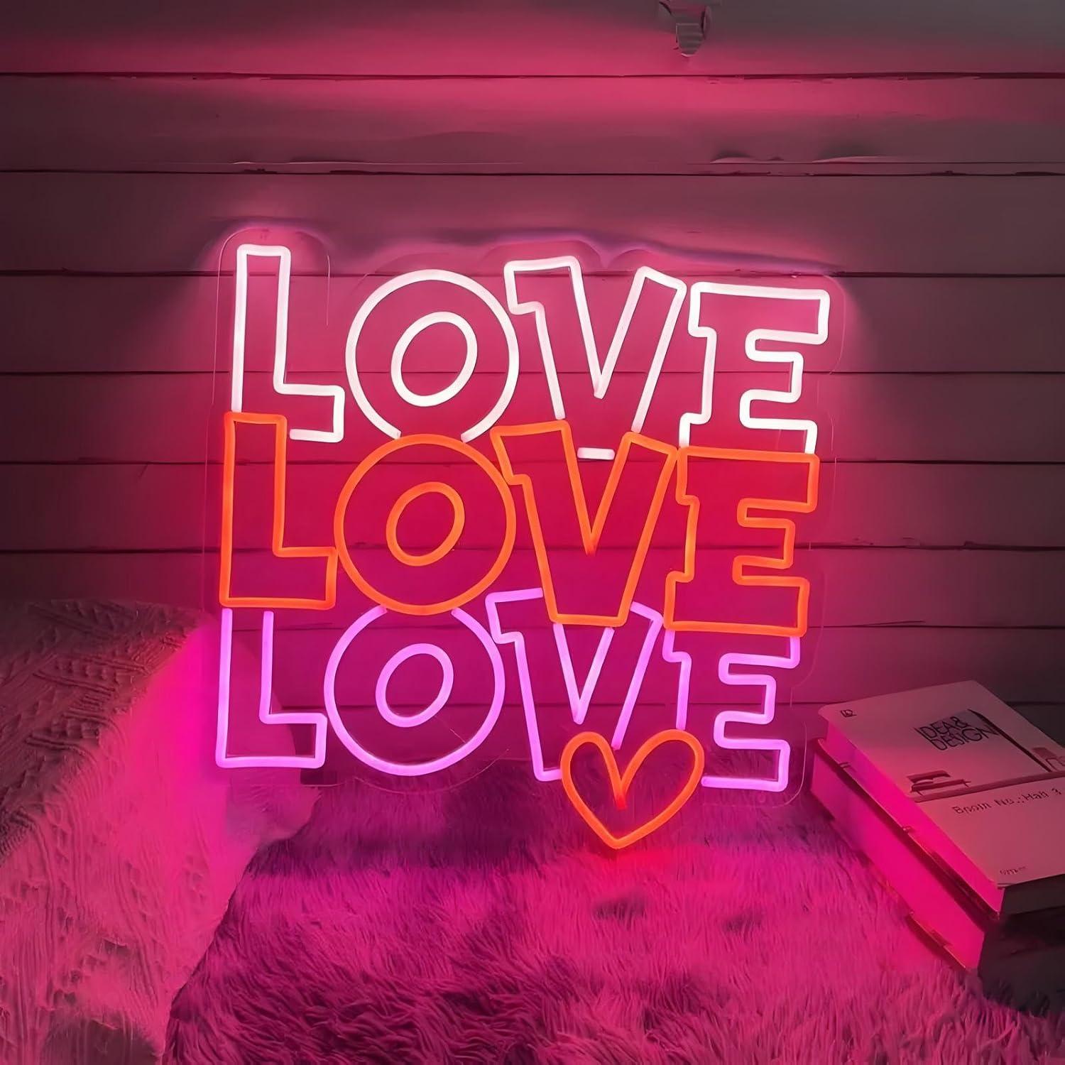 Love Neon Sign USB Dimmable LE - Neon Sign Party บทวิจารณ์และราคา