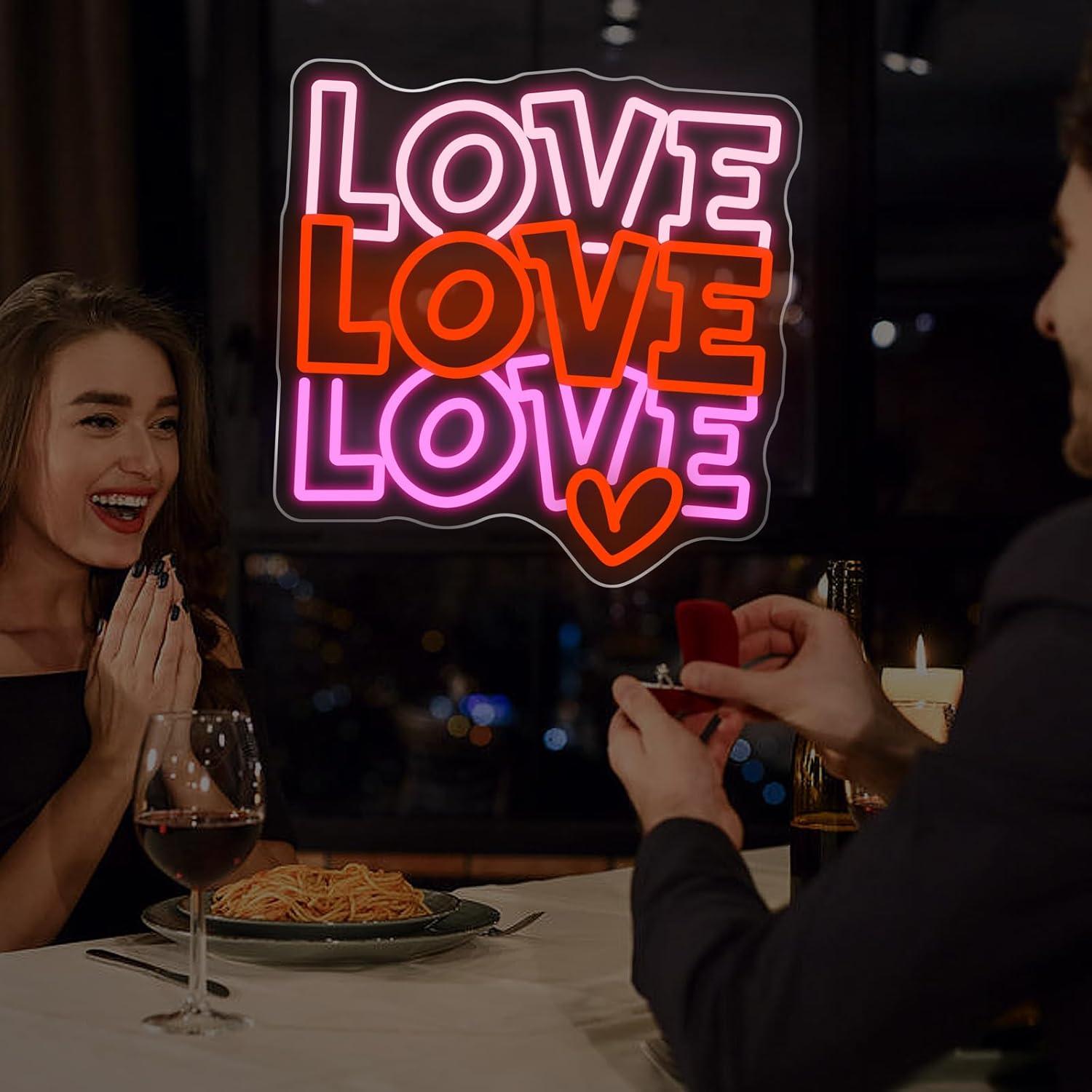 Love Neon Sign USB Dimmable LE - Neon Sign Party บทวิจารณ์และราคา