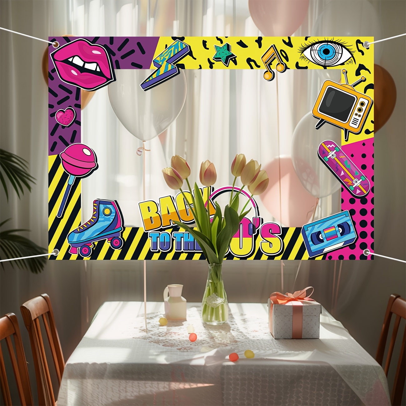 Back to The 80s Party Photo Bo - Photo Booth Frame บทวิจารณ์และราคา