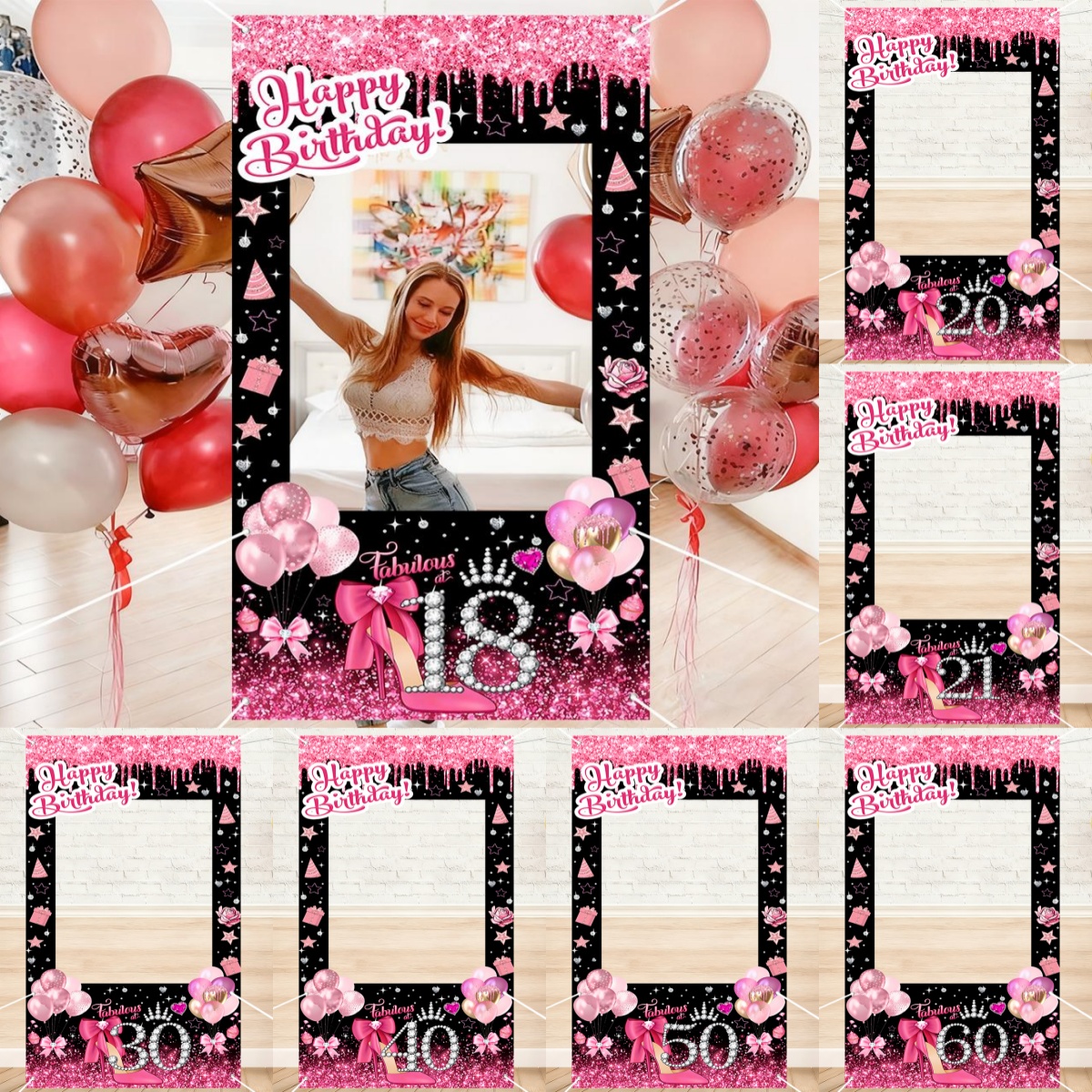 Photo Booth Frame Backdrop Pin - Photo Booth Frame บทวิจารณ์และราคา