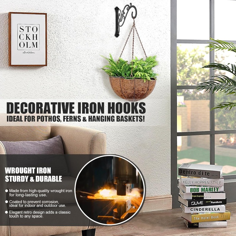 1PC Wall Mounted Bracket Iron  - Flower Wall Panel บทวิจารณ์และราคา