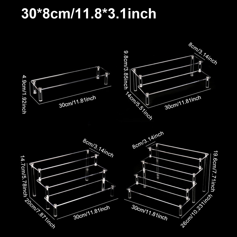 1-4 Tier Acrylic Display Stand - Cupcake Stand Tier บทวิจารณ์และราคา