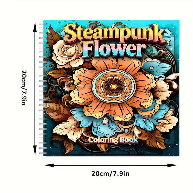 Coloring Book Steampunk Flower - Supply Event บทวิจารณ์และราคา