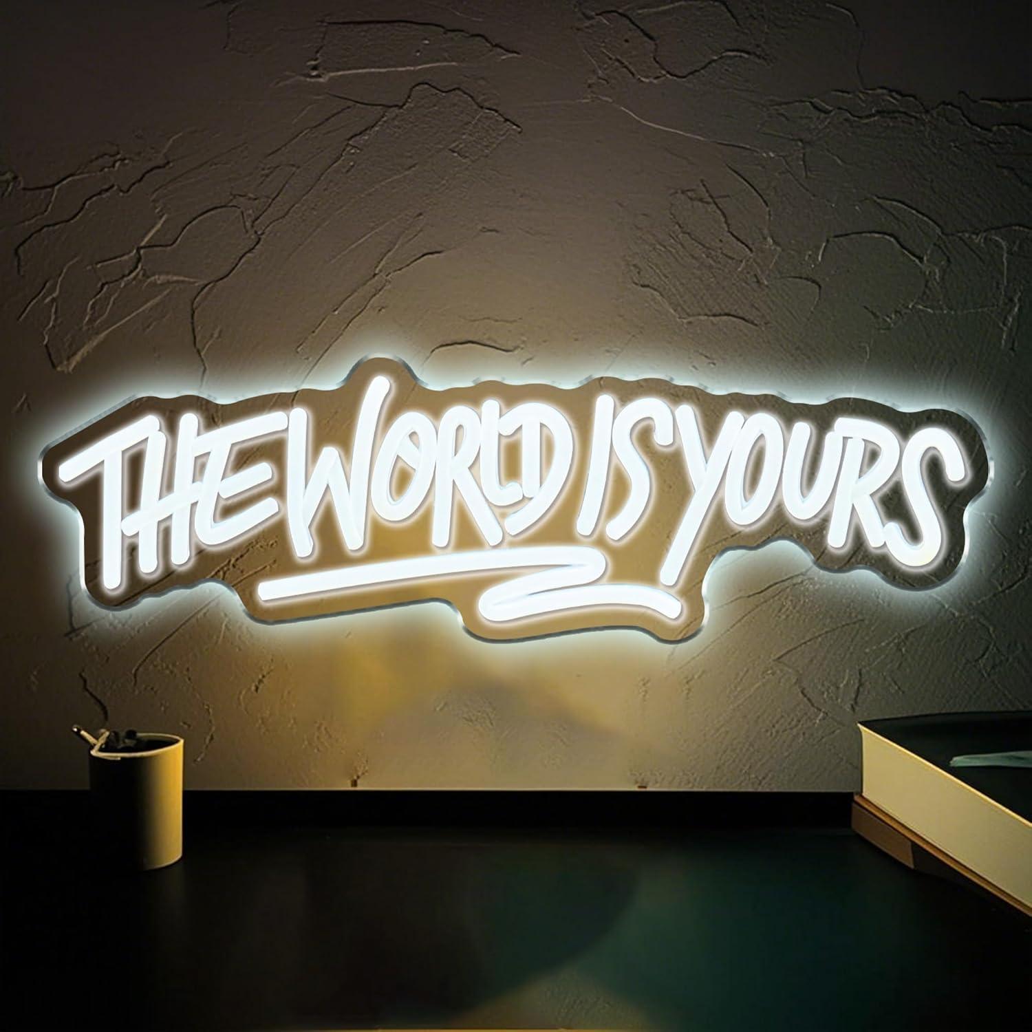 The World is Yours Neon Sign U - Neon Sign Party บทวิจารณ์และราคา