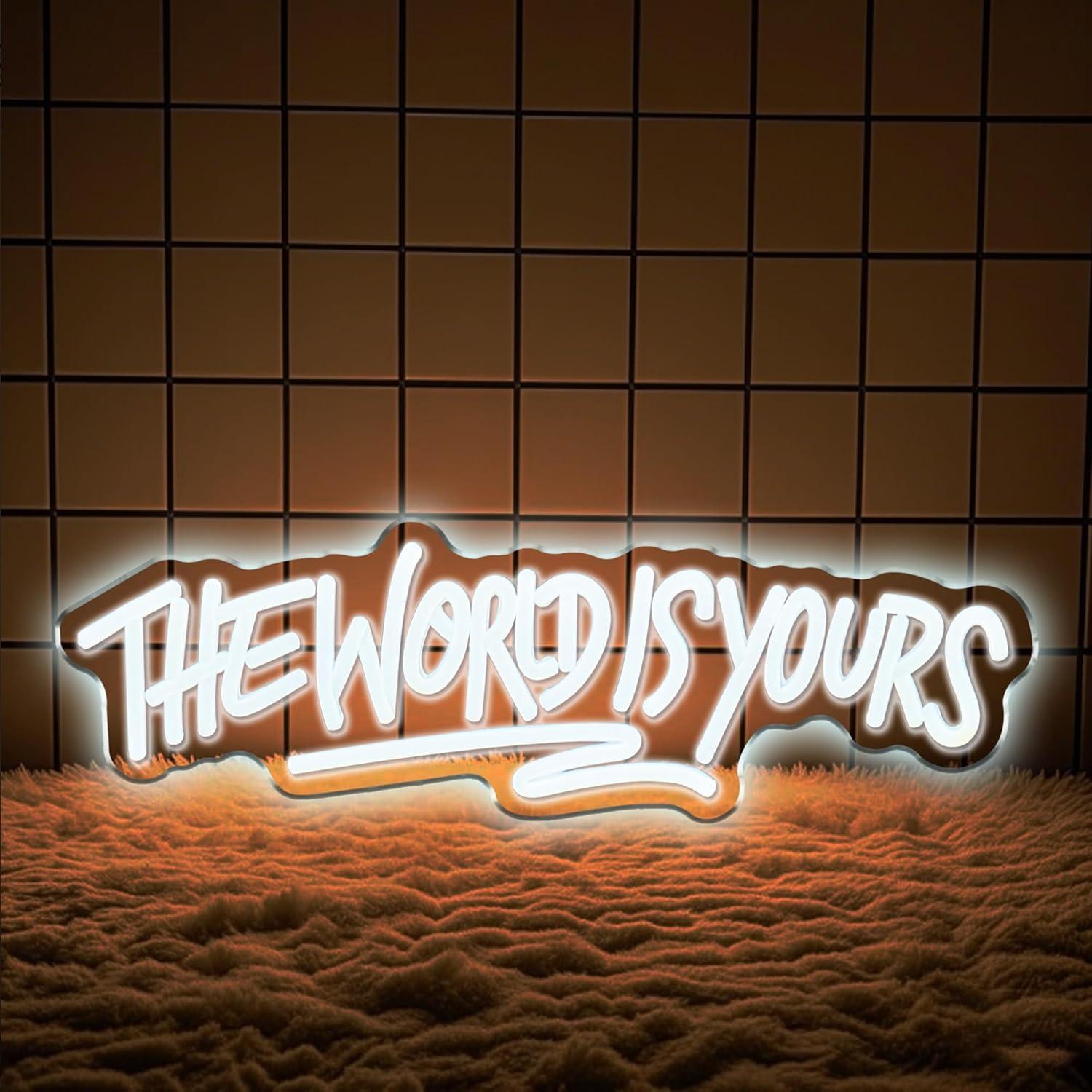 The World is Yours Neon Sign U - Neon Sign Party บทวิจารณ์และราคา