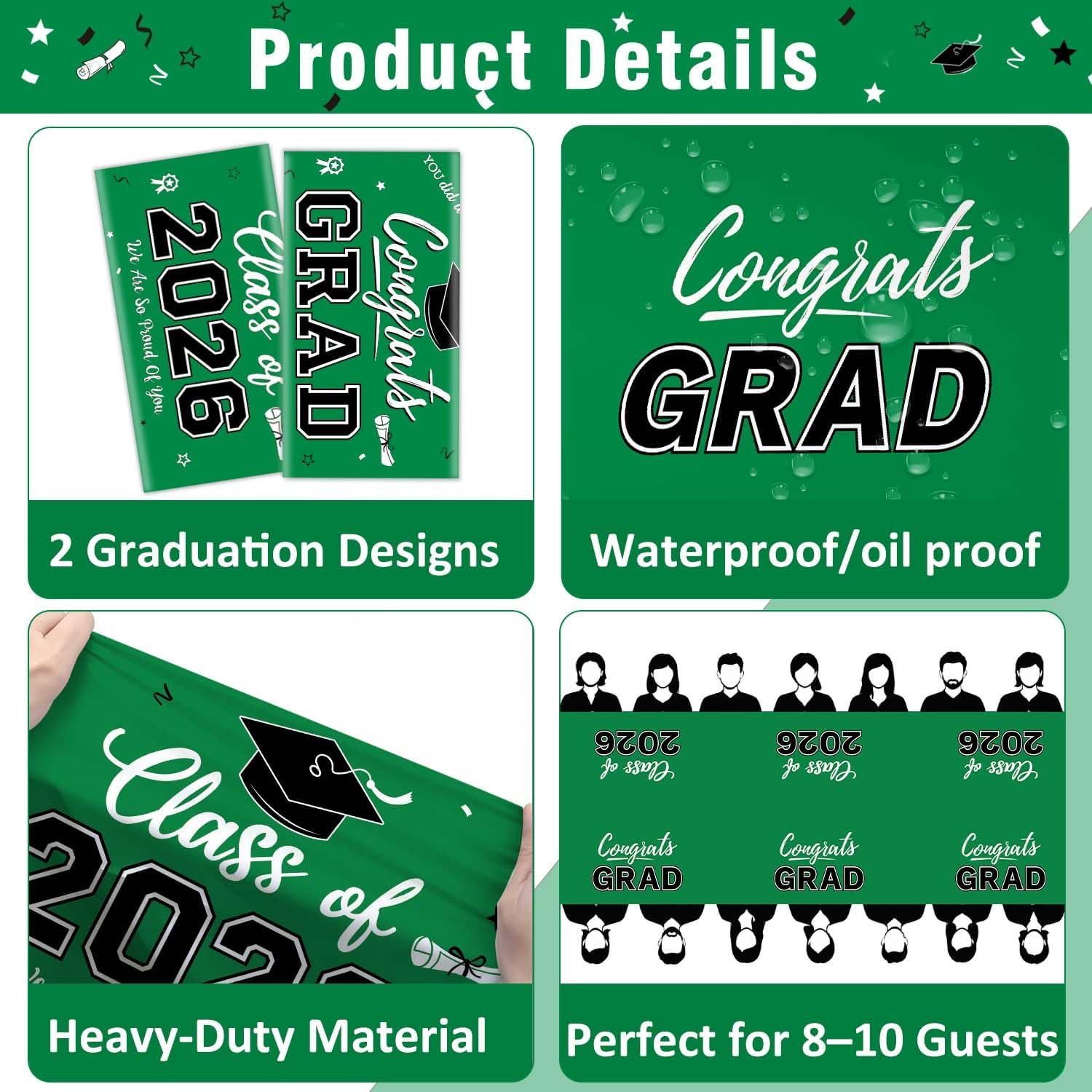 Graduation Decorations 2026, C - Table Cloth Disposable บทวิจารณ์และราคา