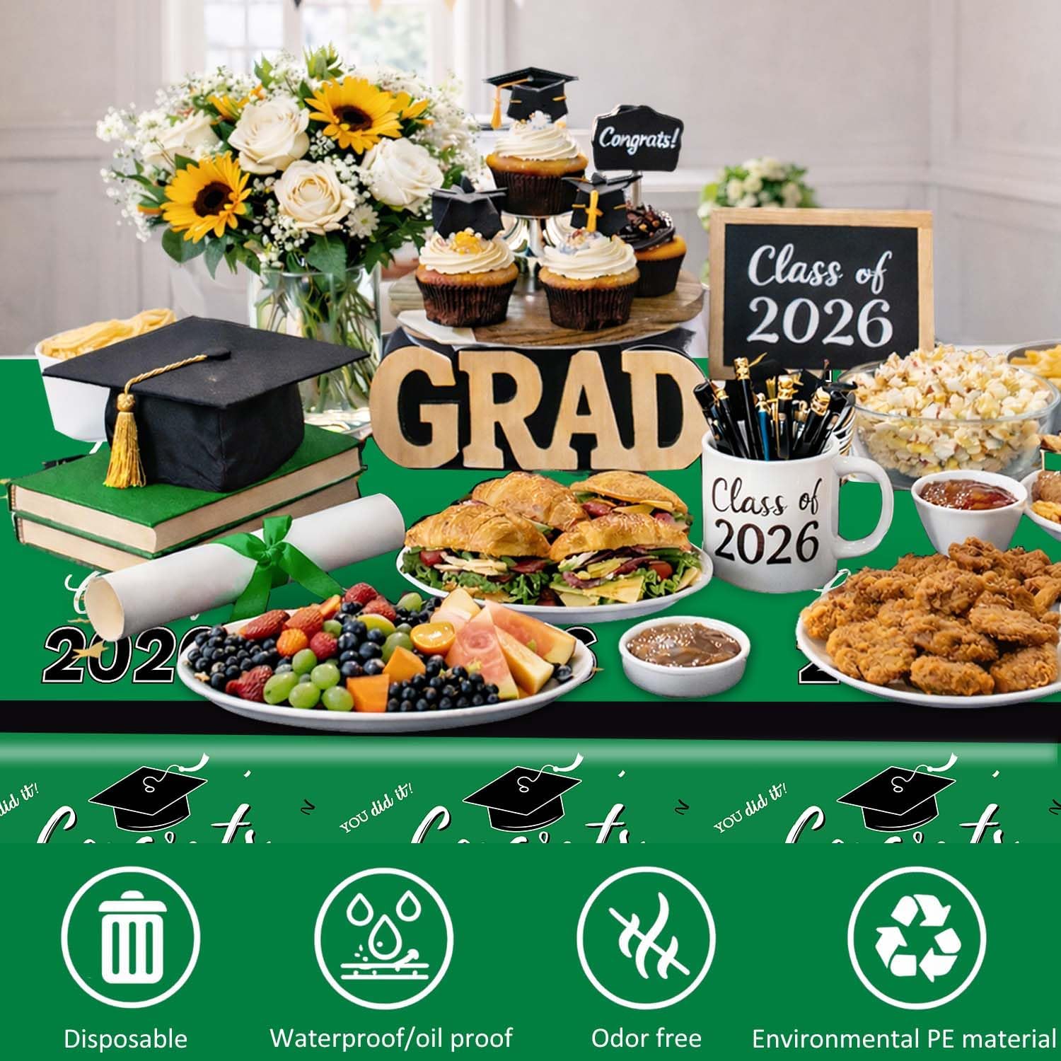 Graduation Decorations 2026, C - Table Cloth Disposable บทวิจารณ์และราคา