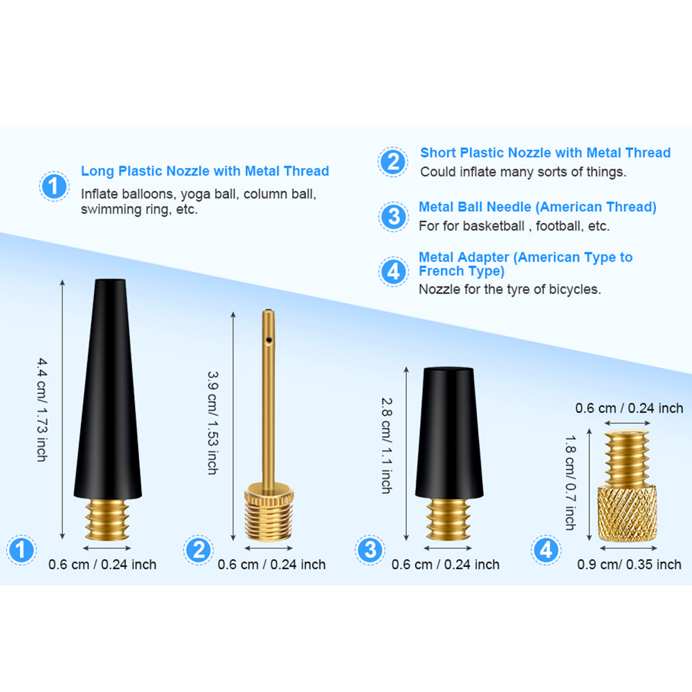 1 Set Bicycle Presta Schrader  - Balloon Pump Hand บทวิจารณ์และราคา