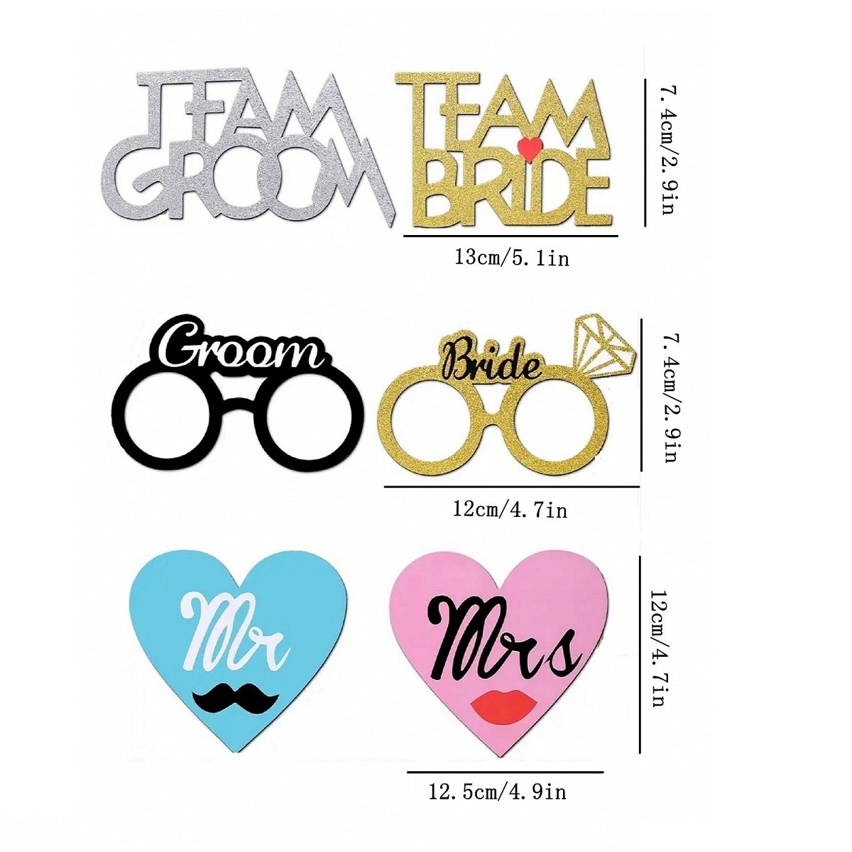 53pcs Wedding Photo Booth Prop - Photo Booth Frame บทวิจารณ์และราคา