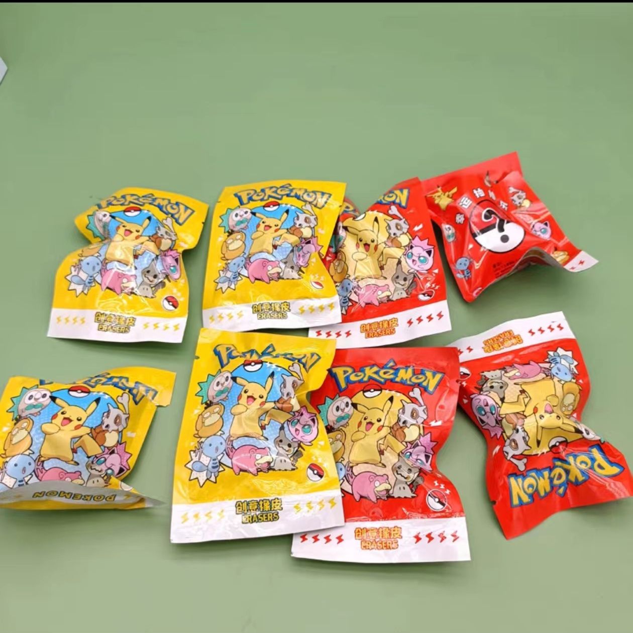 Pokemon Blind Bag Eraser Surpr - Party Favor Bag บทวิจารณ์และราคา