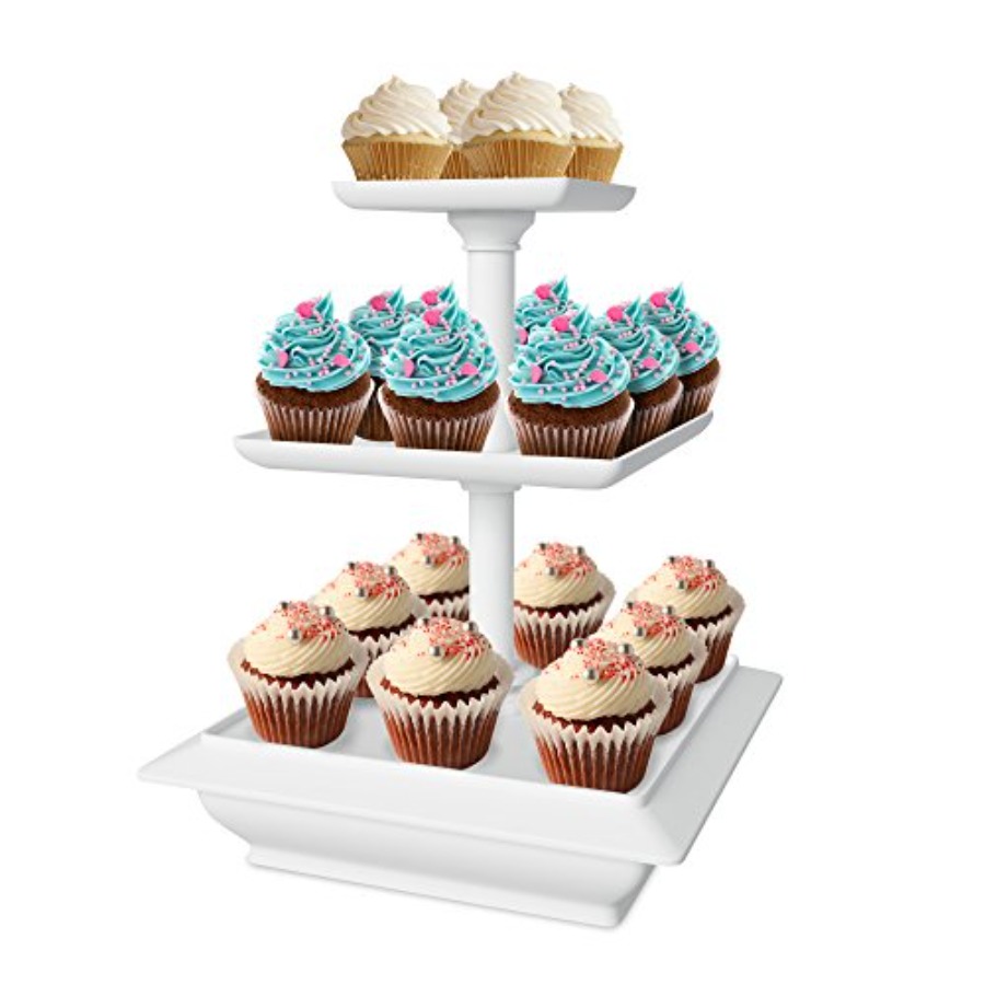 3-Tier Cupcake Stand - Square  - Cupcake Stand Tier บทวิจารณ์และราคา