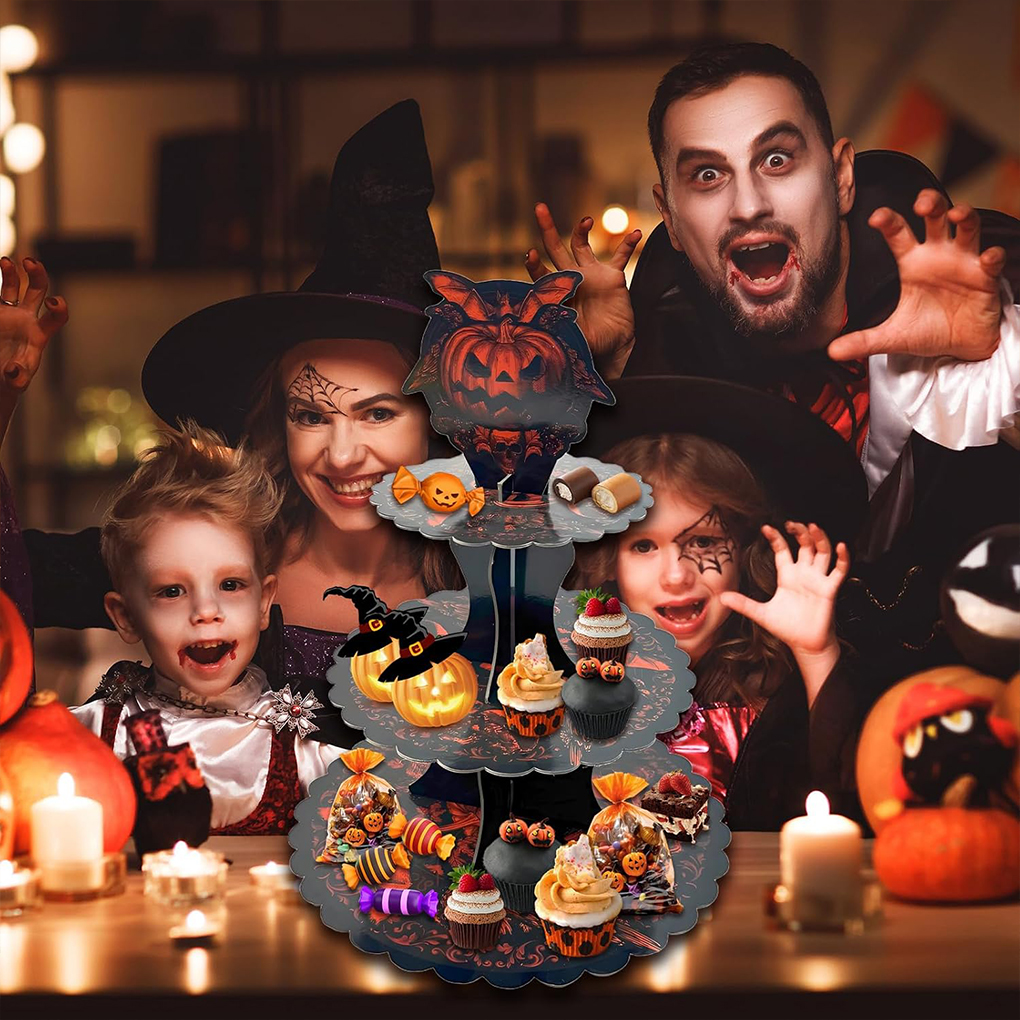 Halloween Cake Stand Pumpkin B - Cupcake Stand Tier บทวิจารณ์และราคา