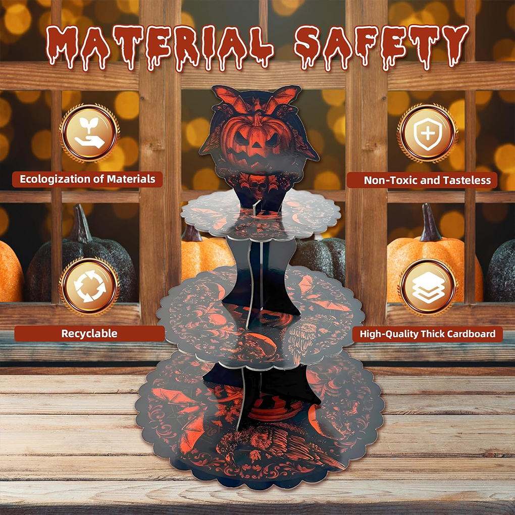 Halloween Cake Stand Pumpkin B - Cupcake Stand Tier บทวิจารณ์และราคา