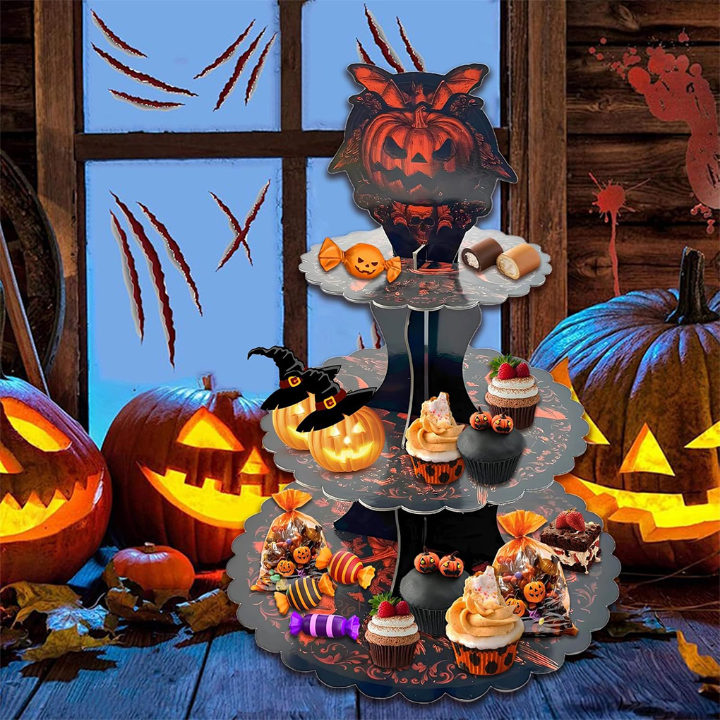 Halloween Cake Stand Pumpkin B - Cupcake Stand Tier บทวิจารณ์และราคา