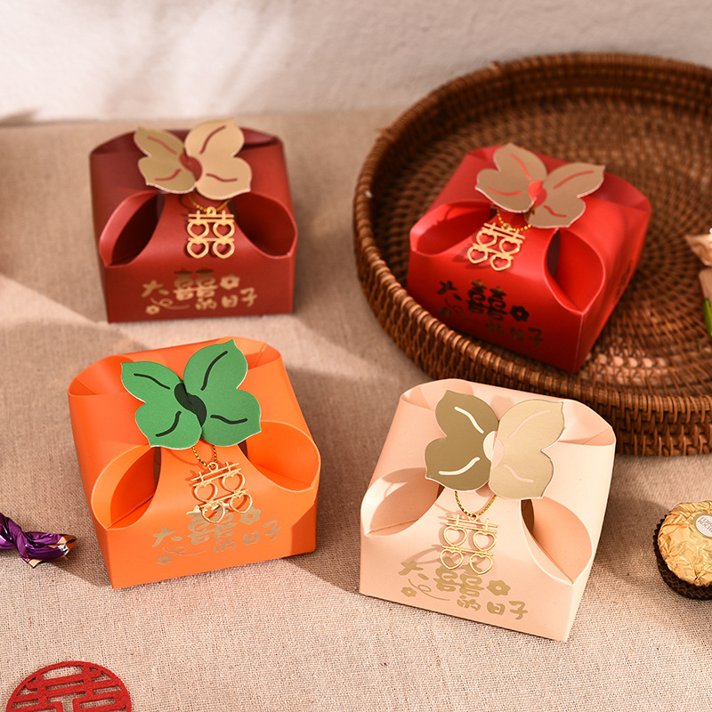 50pcs Orange Portable Gift Box - Event Party Box บทวิจารณ์และราคา