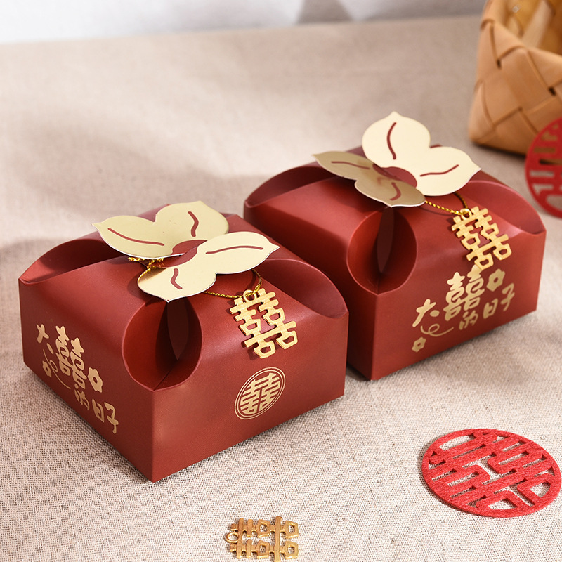50pcs Orange Portable Gift Box - Event Party Box บทวิจารณ์และราคา