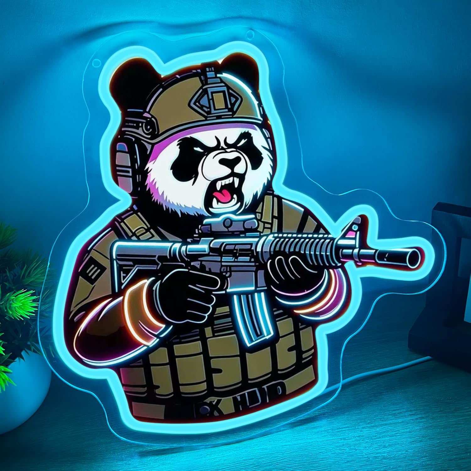 Tactical Panda Neon Sign USB P - Neon Sign Party บทวิจารณ์และราคา