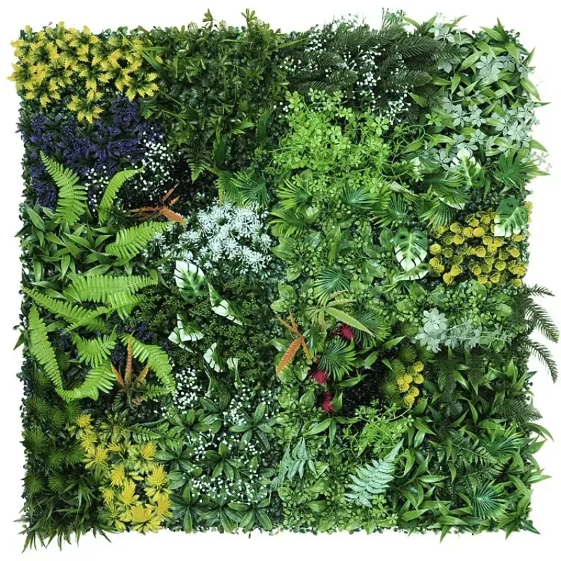 50x50cm 3d Artificial Plant Pa - Flower Wall Panel บทวิจารณ์และราคา