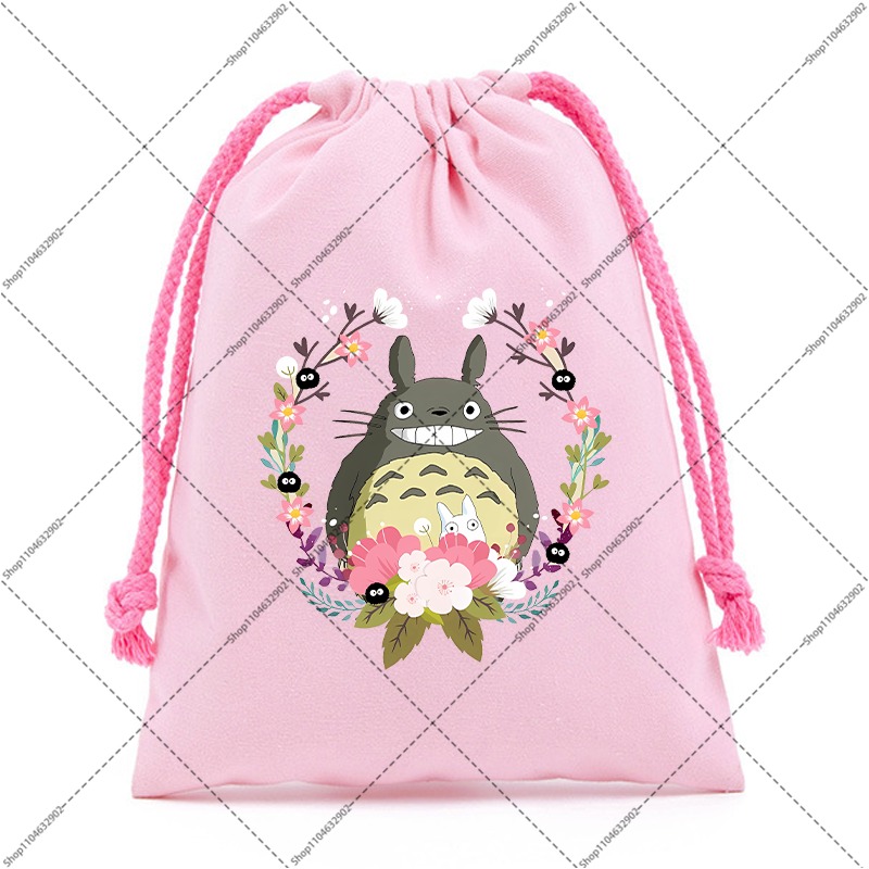 Totoro Cotton Cute Drawstring  - Party Favor Bag บทวิจารณ์และราคา