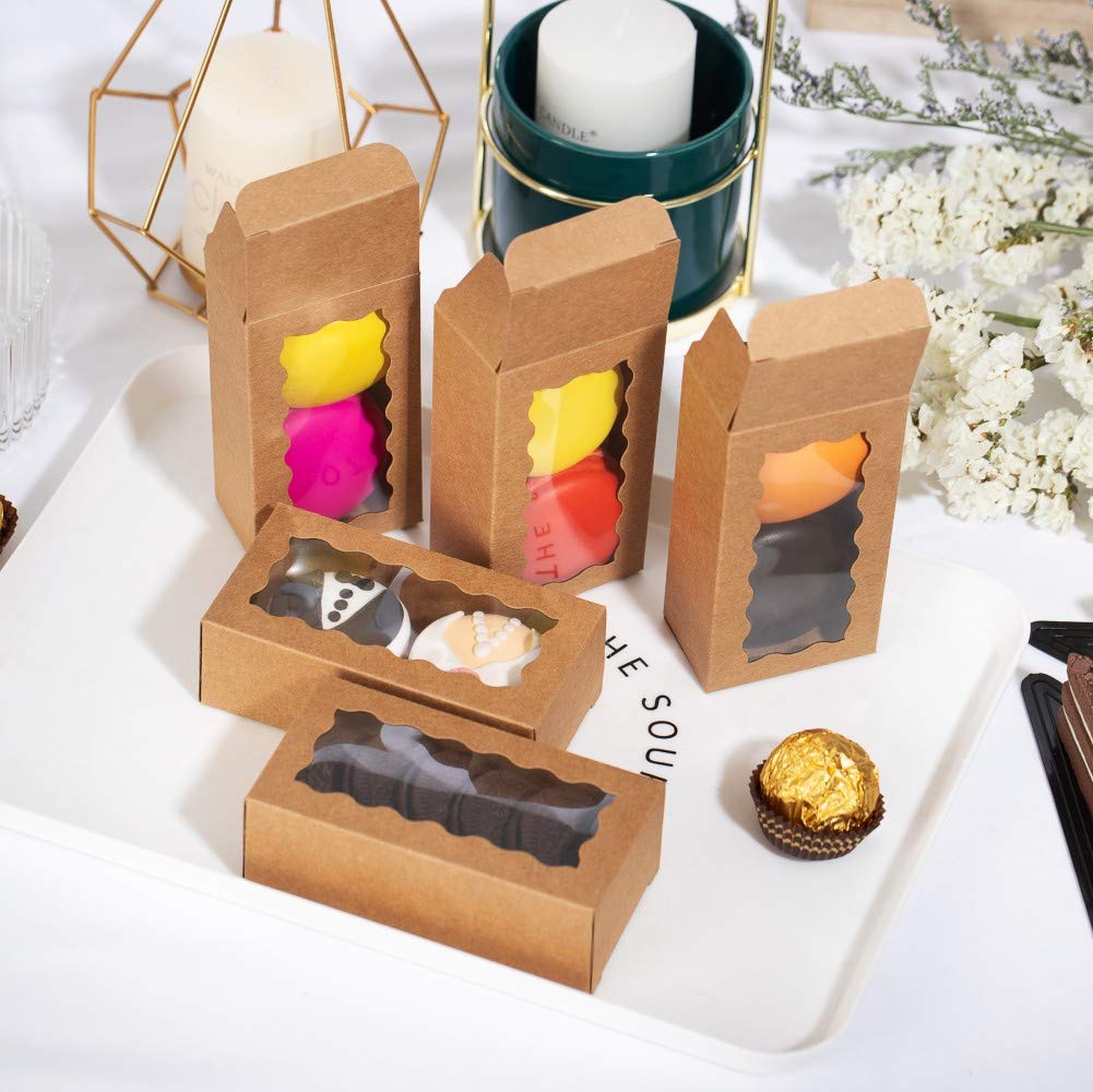 50pcs White Macaron Boxes 2 Ho - Event Party Box บทวิจารณ์และราคา